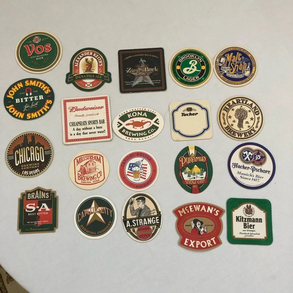 20 Beer Bar Restaurant Coasters Kona Brooklyn Lager Capitol City McEwan's & More